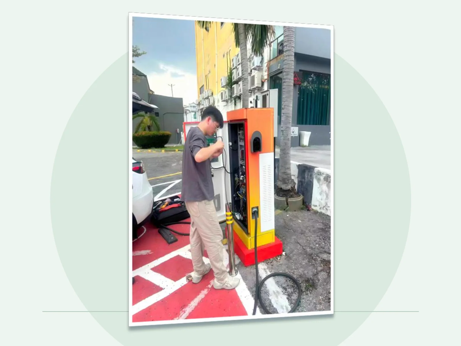 International EV charging project cooperation