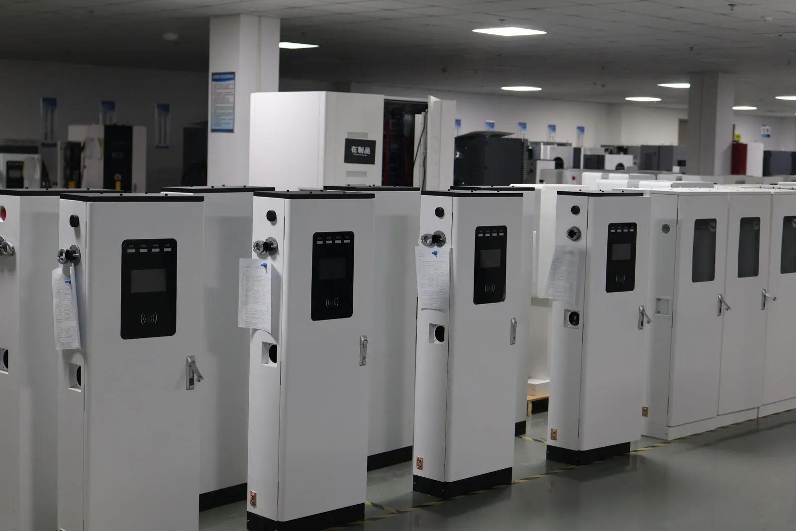 Finished cabinet inspection — production workshop record