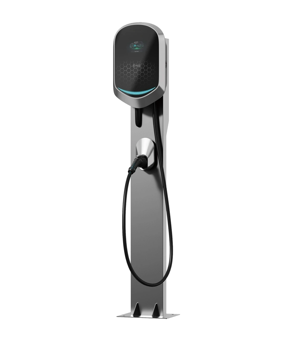 INTEK-AC-22KW 22 kW Black AC Pedestal Charger