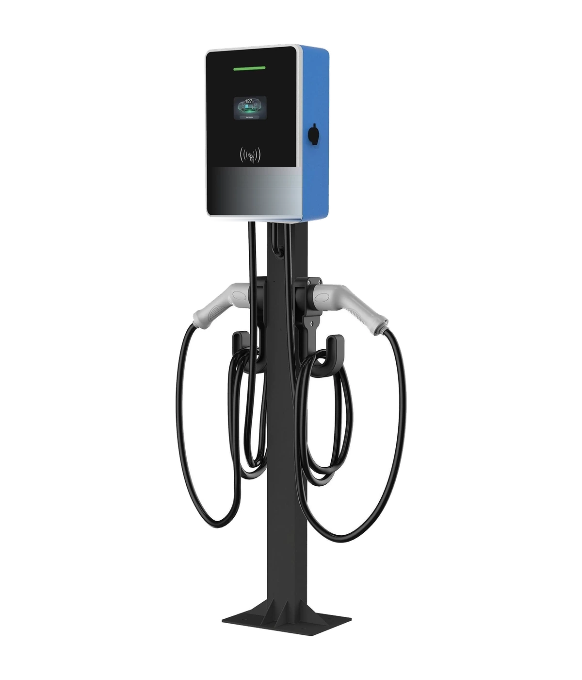 INTEK-AC-7/14KW Dual-Connector AC Pedestal Charger